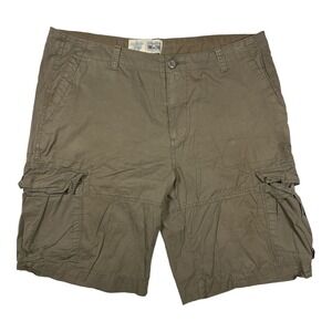 Converse One Star Mens Cargo Shorts Olive Green Size 40 Cotton Utility Pockets‎